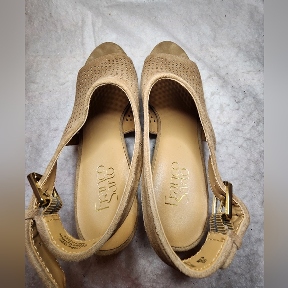 Franco Sarto Womens Monaco Block Heel Slingback Sandals Sz9.5 - Picture 6 of 8